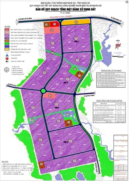 Quy hoạch chi tiết cụm công nghiệp Nghĩa Đàn