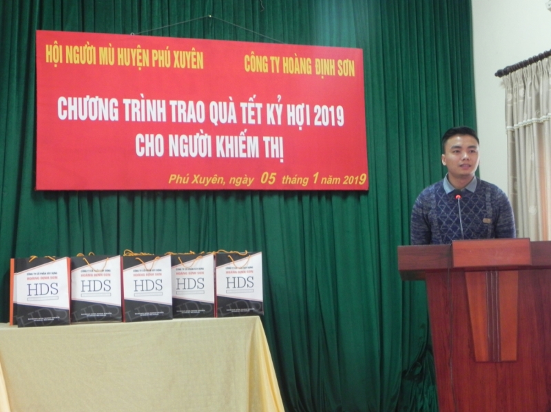 Anh Nguyễn Văn Hoàng – TGĐ Công ty Hoàng Định Sơn chia sẻ tại chương trình