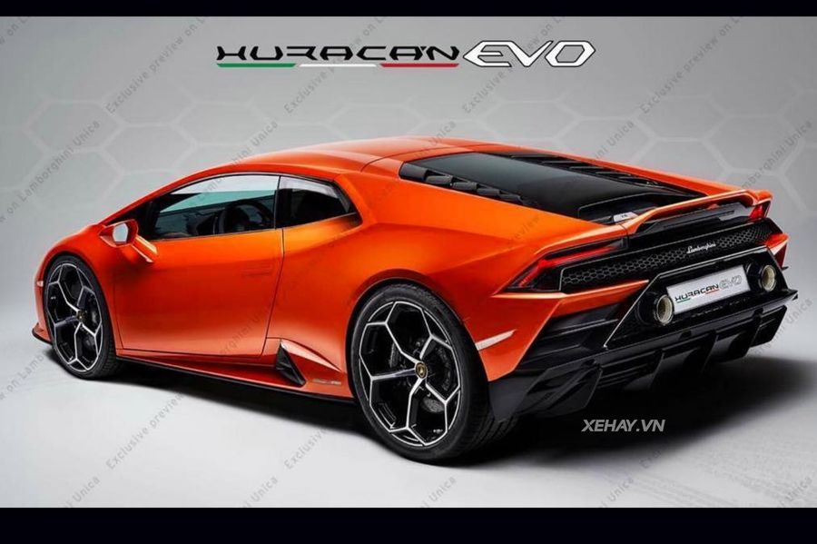 Lamborghini Huracan Evo 2020 gần như lộ diện toàn bộ trong bức ảnh mới