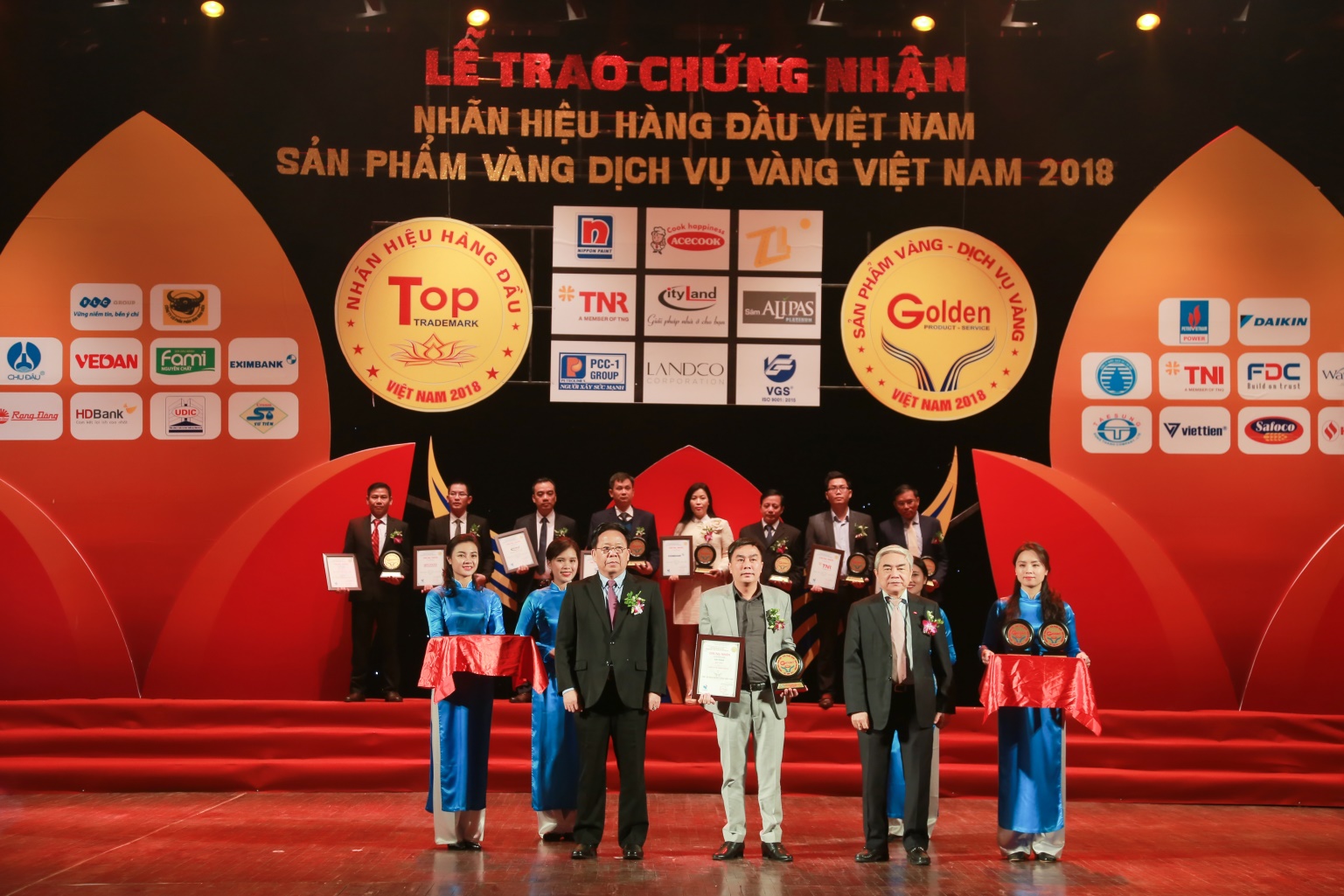 CTCP Landco đoạt giải TOP 20 Sản phẩm vàng, Dịch vụ vàng Việt Nam 2018
