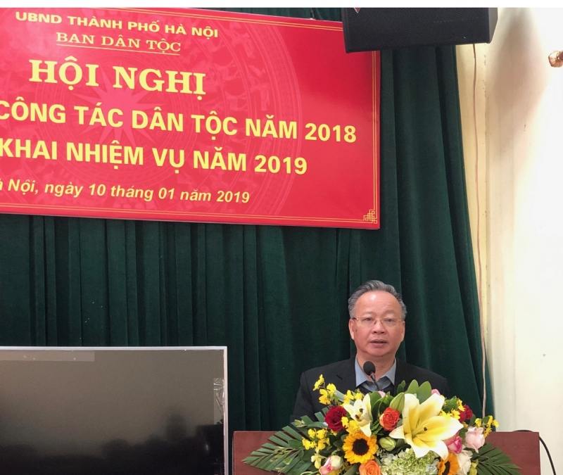 Đồng chí Nguyễn Văn Sửu, Phó chủ tịch Thường trực UBND TP HN phát biểu chỉ đạo tại Hội nghị
