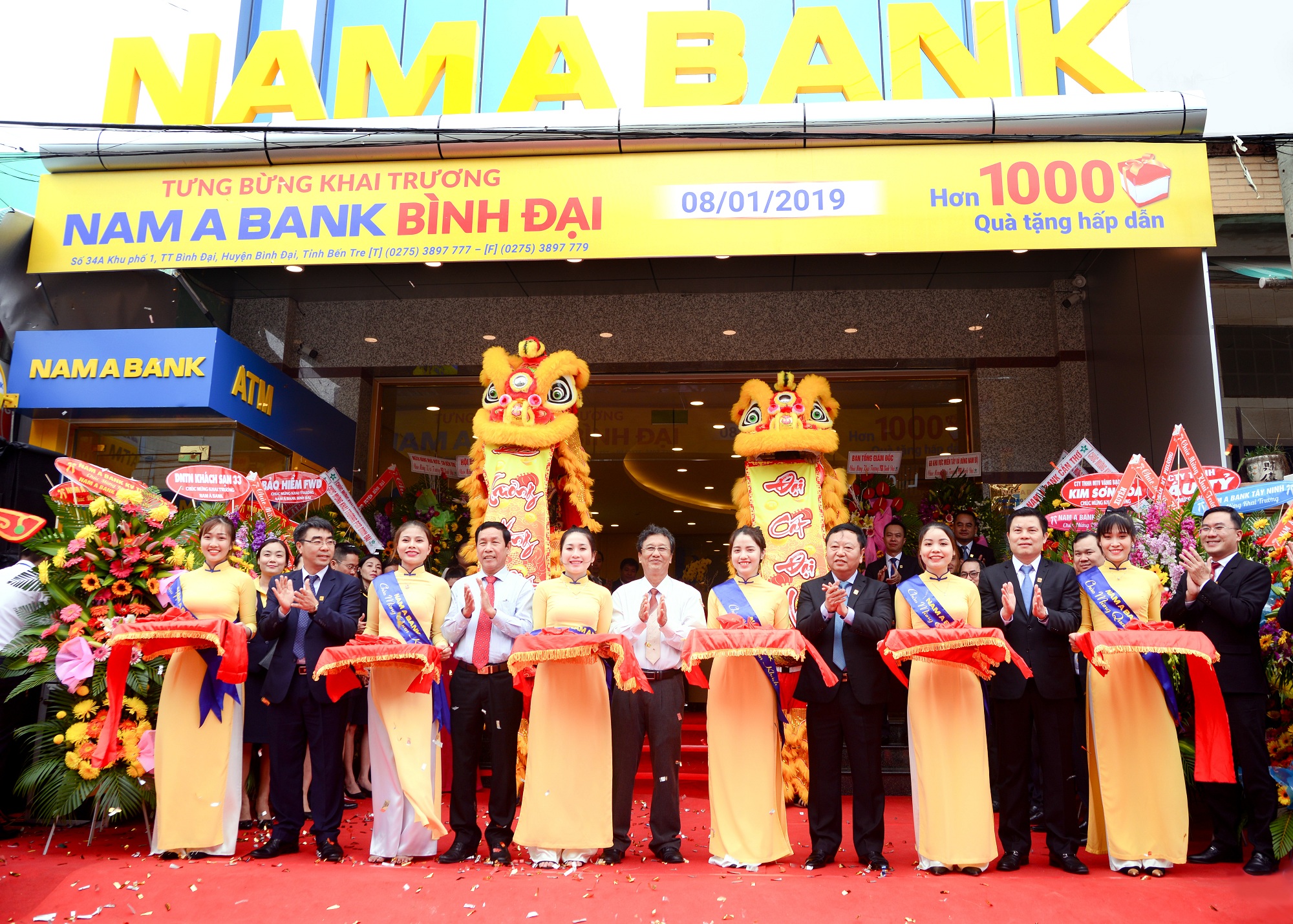 Nam A Bank khai trương điểm giao dịch thứ 2 tại Bến Tre