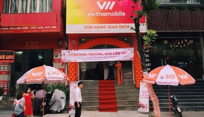 Một cửa hàng giao dịch của Vietnamobile (ảnh nguồn VTC).