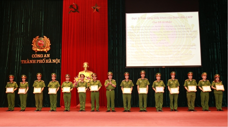 Lực lượng CATP Hà Nội đạt nhiều thành tích trong công tác bảo vệ thủ đô