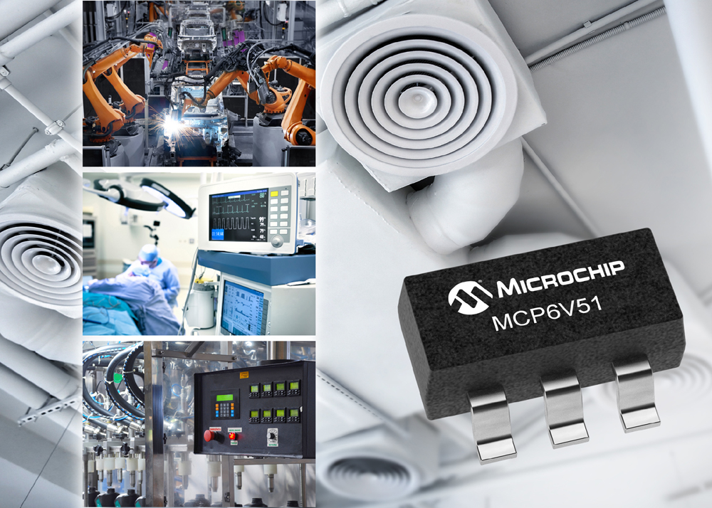 Microchip Technology Inc. ra mắt bộ khuếch đại thuật toán zero-drift MCP6V51