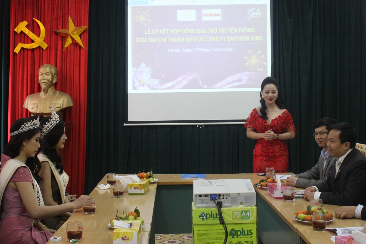 Bà Nga Nguyễn – Chủ tịch HĐQT Công ty cổ phần Quốc tế Saffron King chia sẻ về Công ty và các hoạt động hợp tác truyền thông với Tạp chí Thanh niên thời gian tới