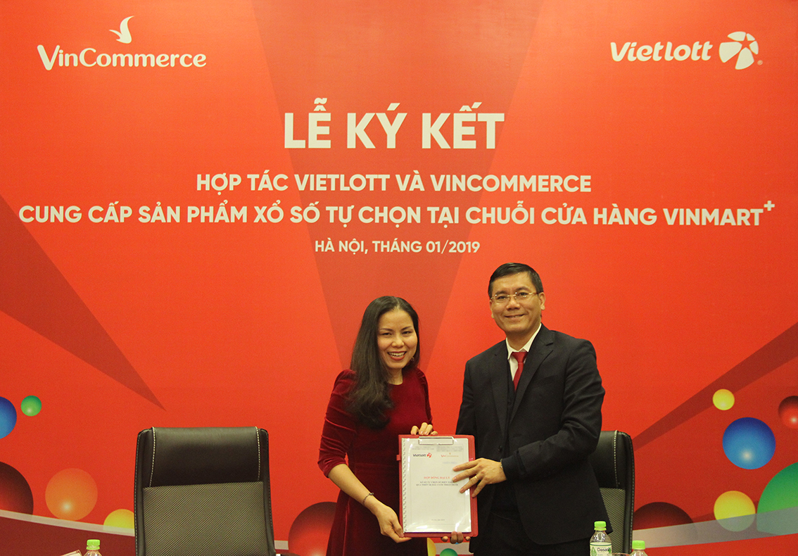 Vietlott hợp tác với VinCommerce