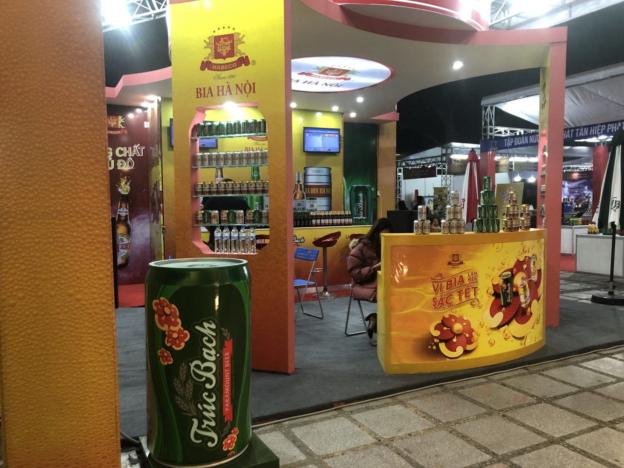 Nhiều tên tuổi lớn trong lĩnh vực đồ uống tham gia hội chợ năm nay.