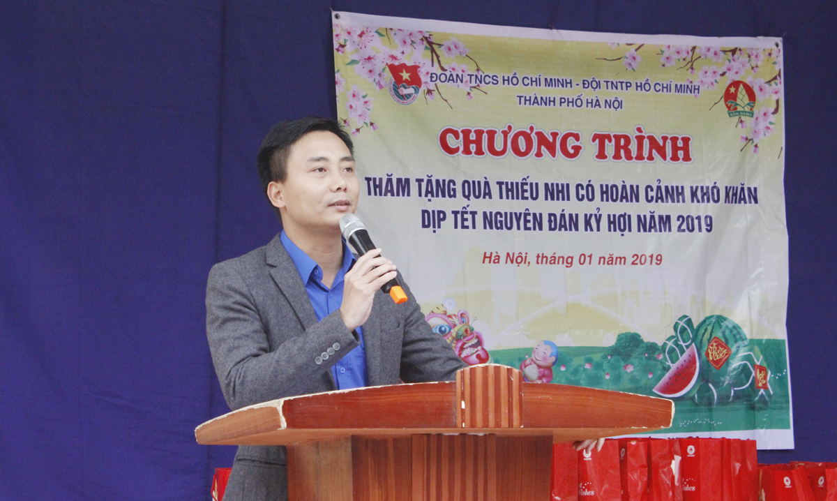 Đồng chí Nguyễn Đức Tiến – Phó Bí thư Thành đoàn Hà Nội chia sẻ tại chương trình