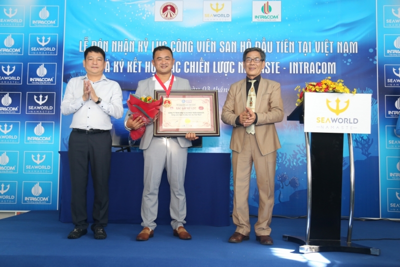 Lễ trao bằng chứng nhận Công viên san hô Phú Quốc là “Công viên san hô đầu tiên tại Việt Nam”