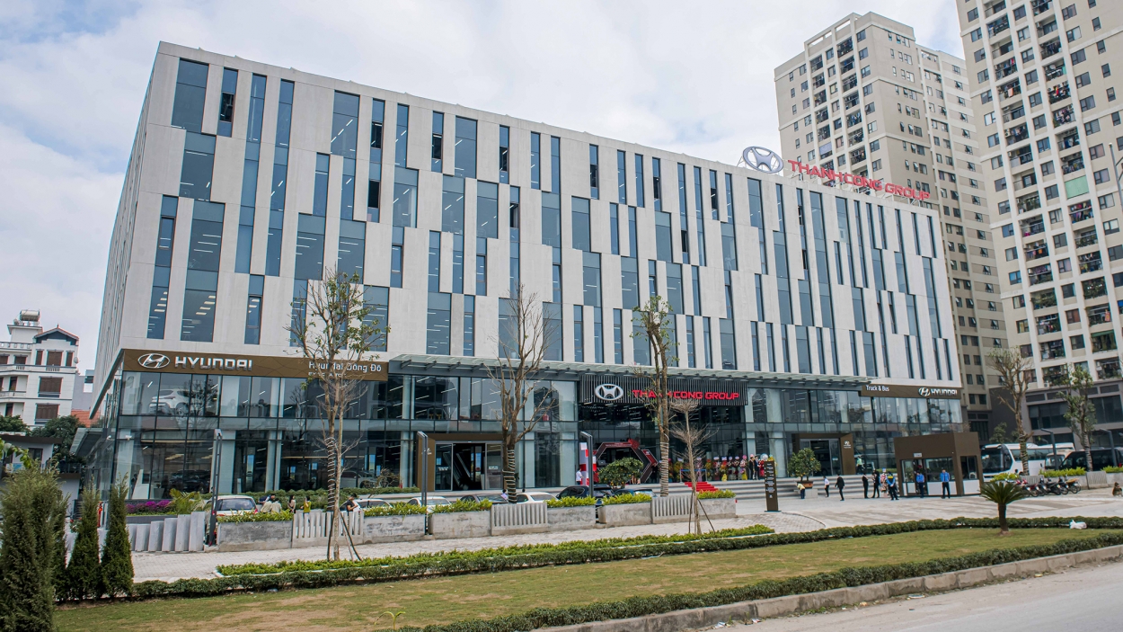 Trung tâm trải nghiệm sản phẩm và dịch vụ Hyundai By TC MOTOR tọa lạc tại đường Tam Trinh, quận Hoàng Mai, TP Hà Nội