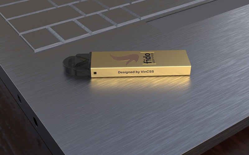 Thiết kế mẫu sản phẩm VinCSS FIDO2 Authenticator phiên bản USB Touch