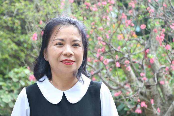 Nhà giáo Văn Quỳnh Giao, Phó Hiệu trưởng trường THCS-THPT Lương Thế Vinh (cơ sở Tân Triều, Hà Nội).
