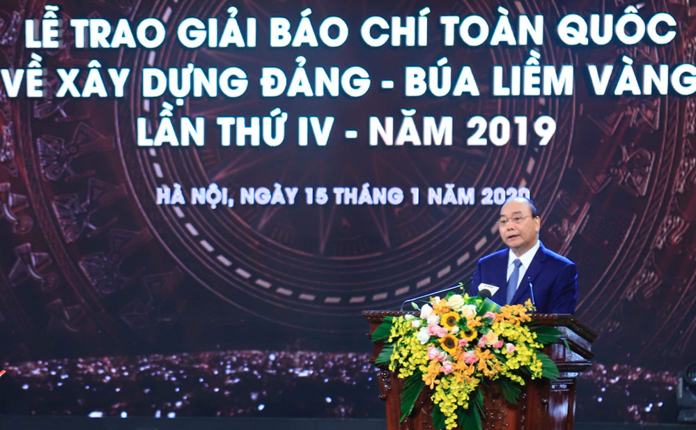 Thủ tướng Nguyễn Xuân Phúc phát biểu tại lễ trao giải