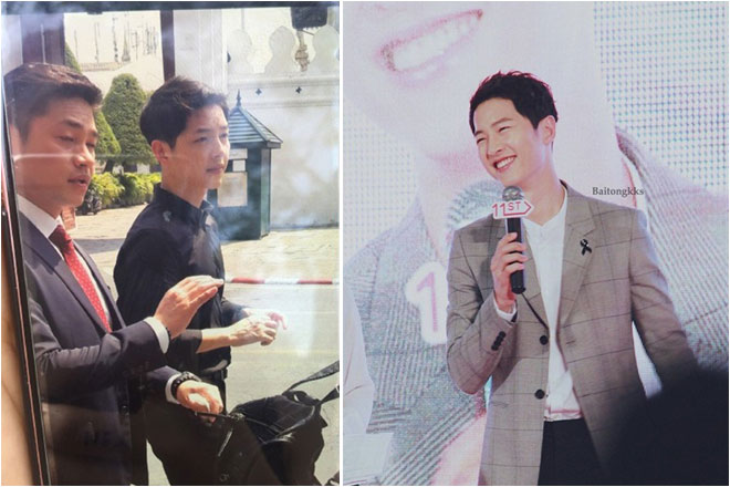 Song Joong-ki “đốn tim” fan khi xuất hiện giản dị tại Thái Lan