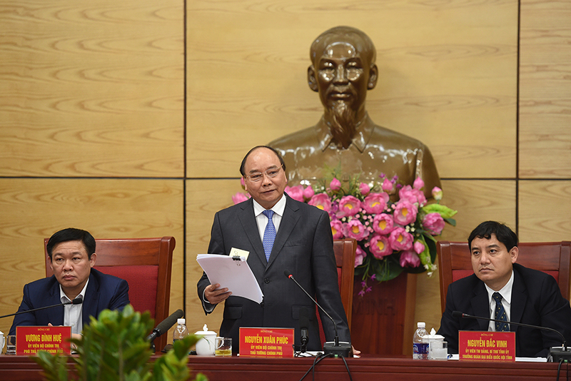 Thủ tướng Nguyễn Xuân Phúc làm việc với lãnh đạo chủ chốt tỉnh Nghệ An