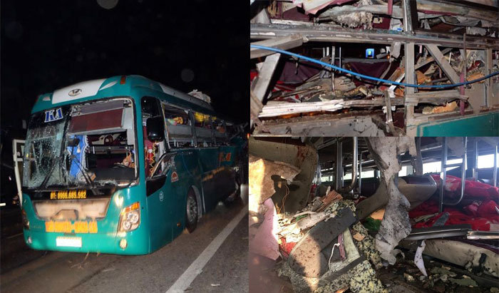Loạt ảnh hiện trường vụ nổ xe khách giường nằm tại Bắc Ninh
