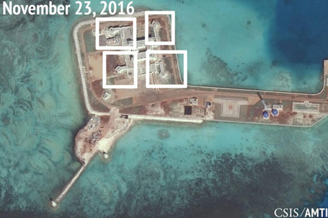 Trung Quốc sắp hoàn thành 20 nhà chứa tên lửa tại Biển Đông?