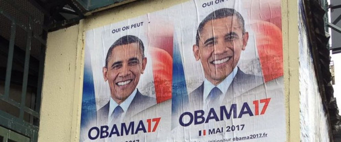 Cử tri Paris muốn ông Barack Obama tranh cử Tổng thống Pháp