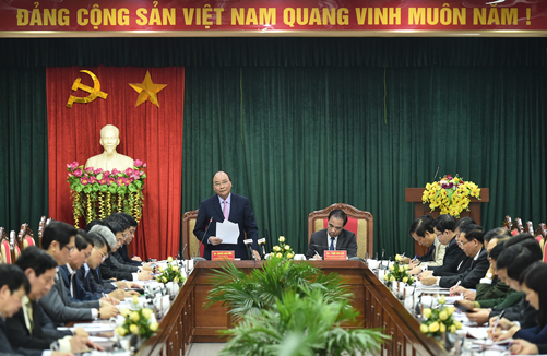 Thủ tướng Nguyễn Xuân Phúc làm việc với lãnh đạo chủ chốt tỉnh Tuyên Quang