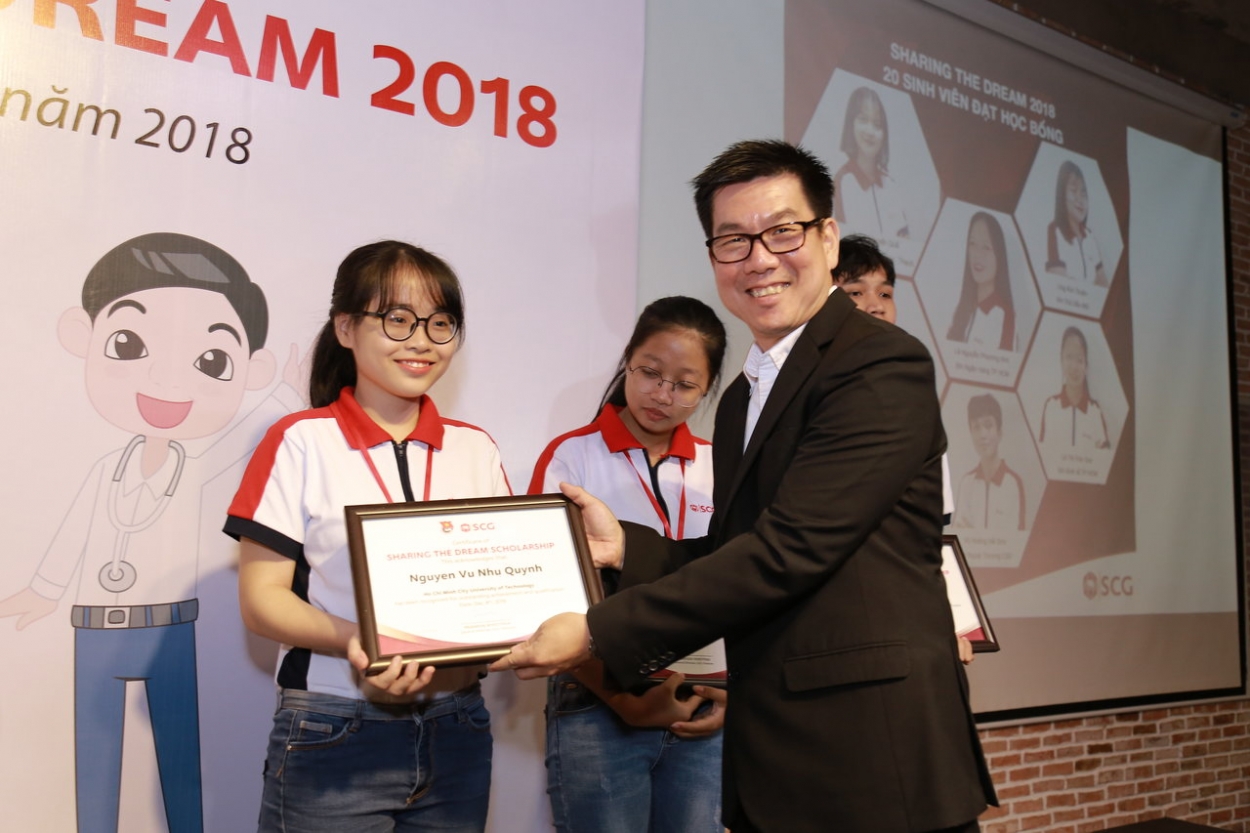 Chương trình học bổng SCG Sharing The Dream chắp cánh ước mơ cho 20 bạn học sinh xuất sắc