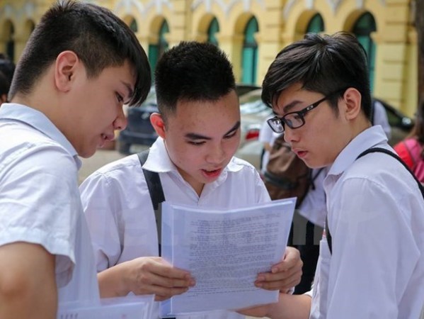 Thí sinh dự thi trung học phổ thông quốc gia. (Ảnh: Minh Sơn/Vietnam+)