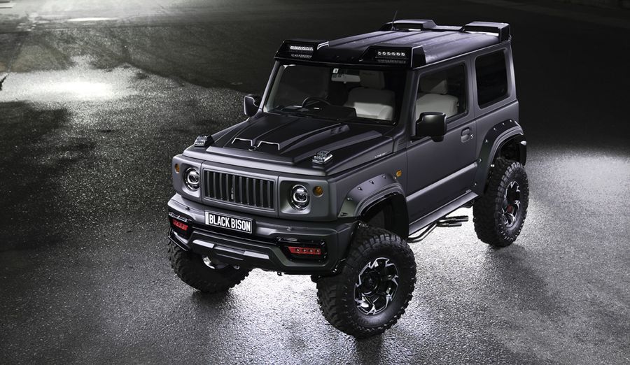Với bản Black Bison, Suzuki Jimny không khác gì một chiếc G-Class thu nhỏ