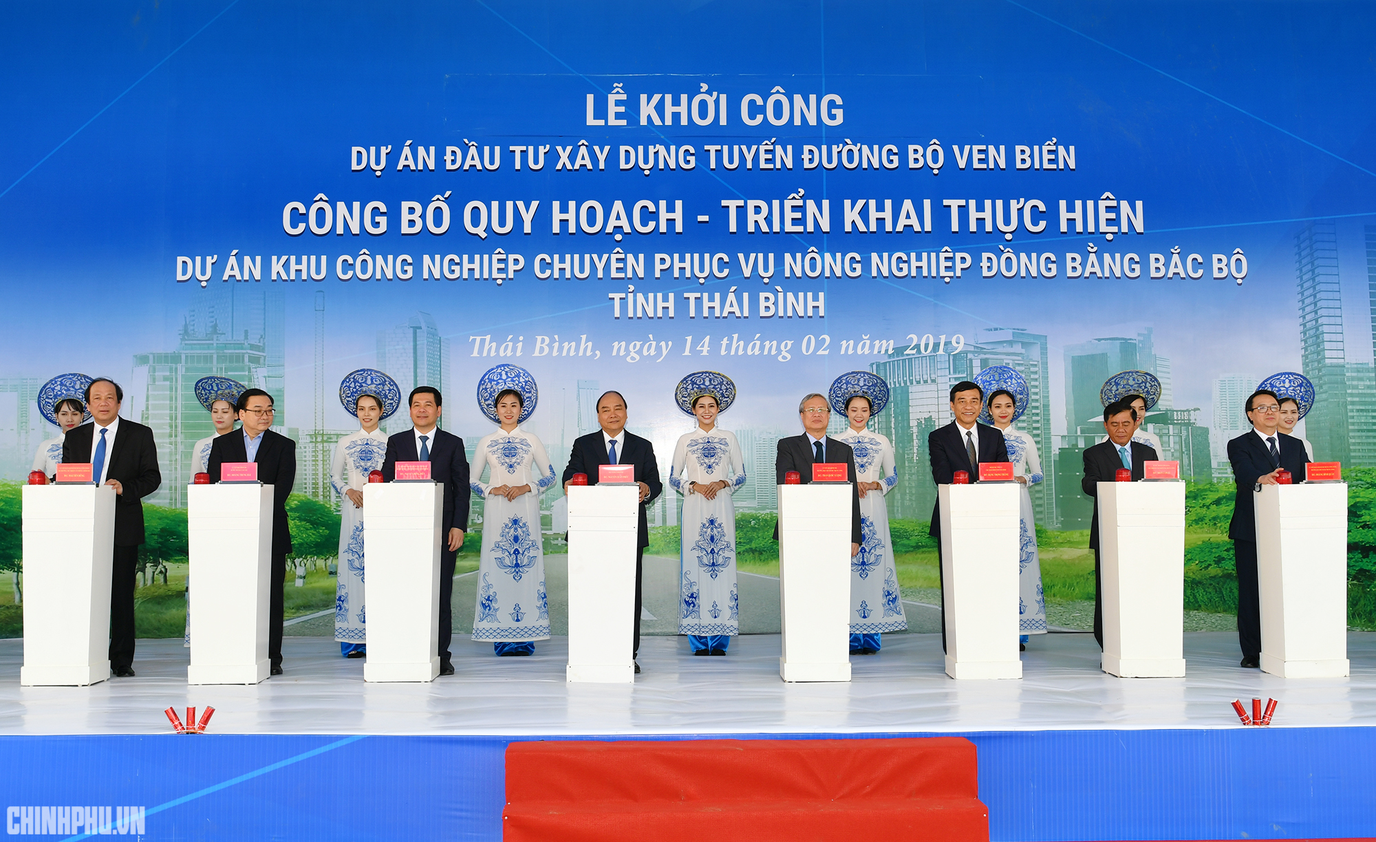 Thủ tướng dự khởi công, khánh thành một số dự án kinh tế trọng điểm ở Thái Bình