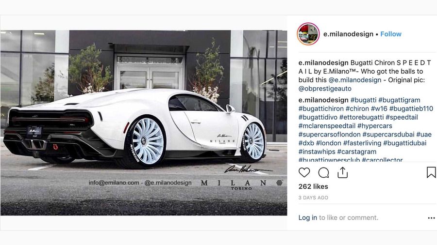 Cực phẩm 18 triệu USD của Bugatti được dự đoán là một chiếc Chiron đuôi dài