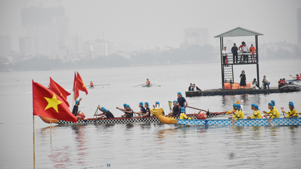 Khai mạc Lễ hội Bơi chải thuyền rồng Hà Nội mở rộng năm 2019 