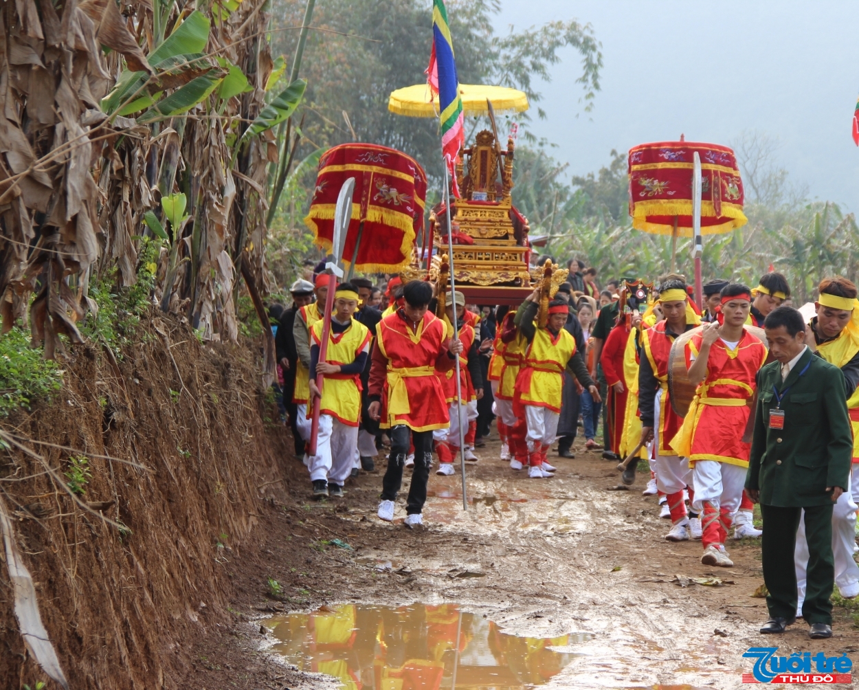 Màn rước tàng thinh tại lễ hội