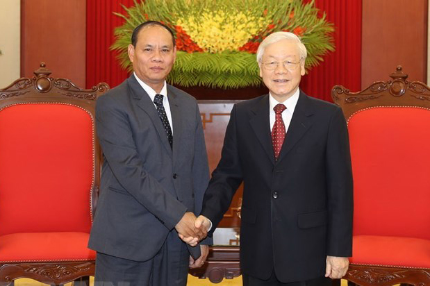 Tổng Bí thư, Chủ tịch nước tiếp đoàn đại biểu cấp cao Bộ An ninh Lào