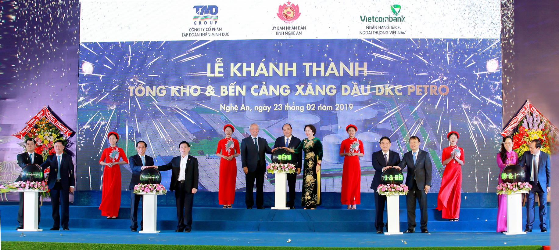 Lễ khánh thành Tổng kho và bến cảng xăng dầu DKC Petro do Vietcombank tài trợ vốn