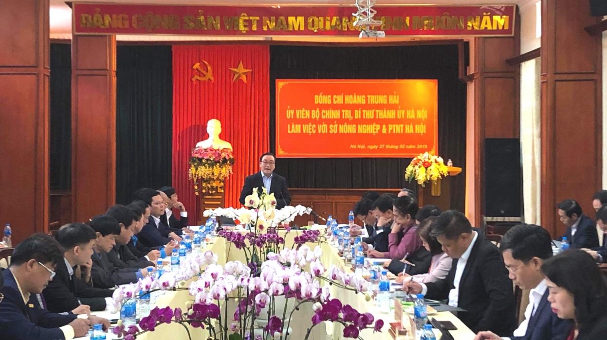 Bí thư Thành ủy Hoàng Trung Hải: Mục tiêu cuối cùng là cải thiện đời sống cho người nông dân