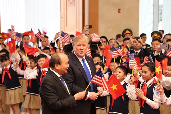 Thủ tướng Nguyễn Xuân Phúc hội kiến với Tổng thống Donald Trump