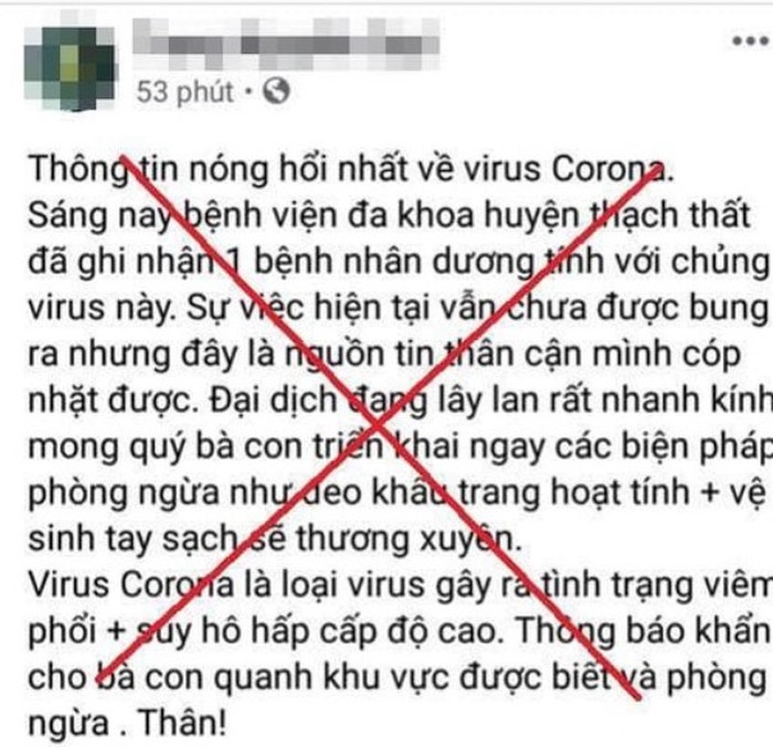 Đề nghị Facebook, Google gỡ bỏ thông tin thất thiệt về dịch virus Corona