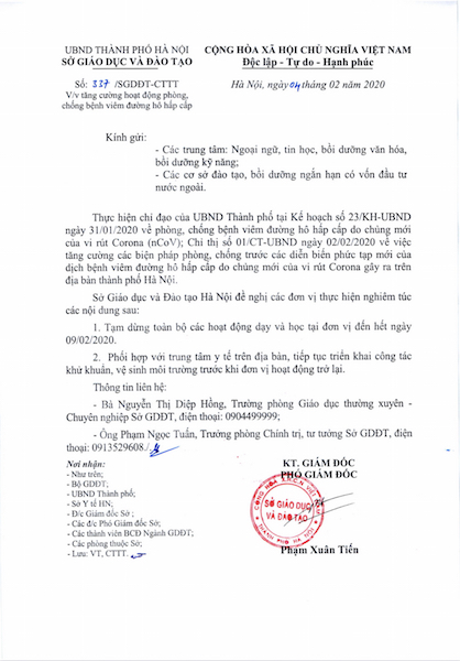 Hà Nội khử trùng lần hai ở các trường học để phòng, chống dịch nCoV