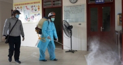 Hà Nội khử trùng lần hai ở các trường học để phòng, chống dịch nCoV