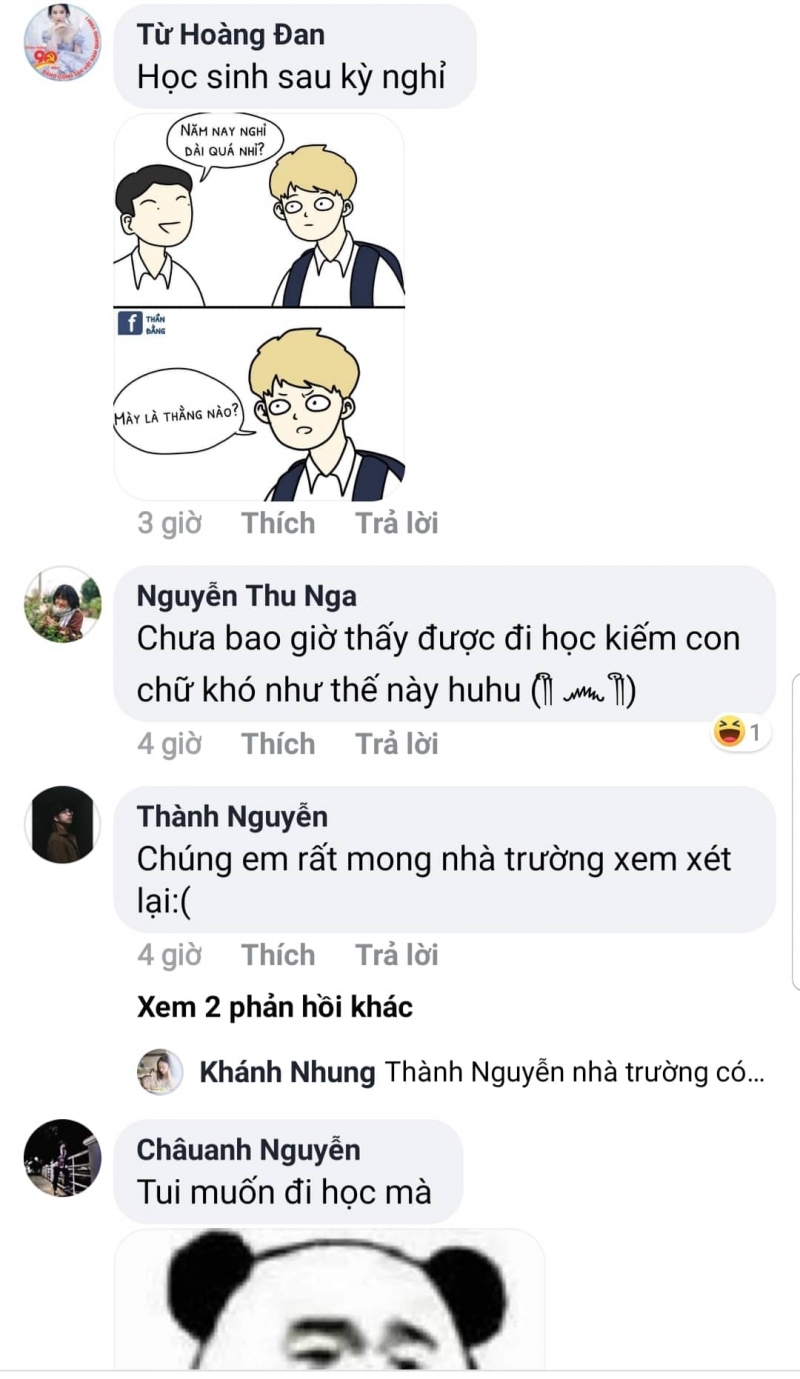 Sinh viên bày tỏ nỗi nhớ trường khi được nghỉ học dài ngày