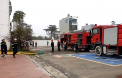 Cháy lớn tại trường mầm non trong khu đô thị Thanh Hà B, huyện Thanh Oai