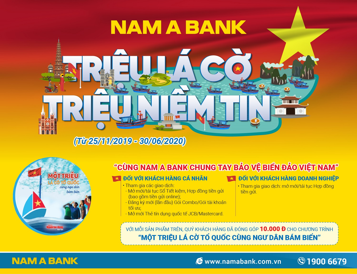 Nam A Bank chung tay bảo vệ biển đảo Việt Nam