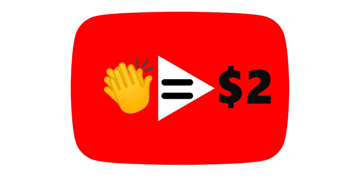 Người xem sẽ đóng góp 2 USD cho YouTuber mà mình yêu thích.