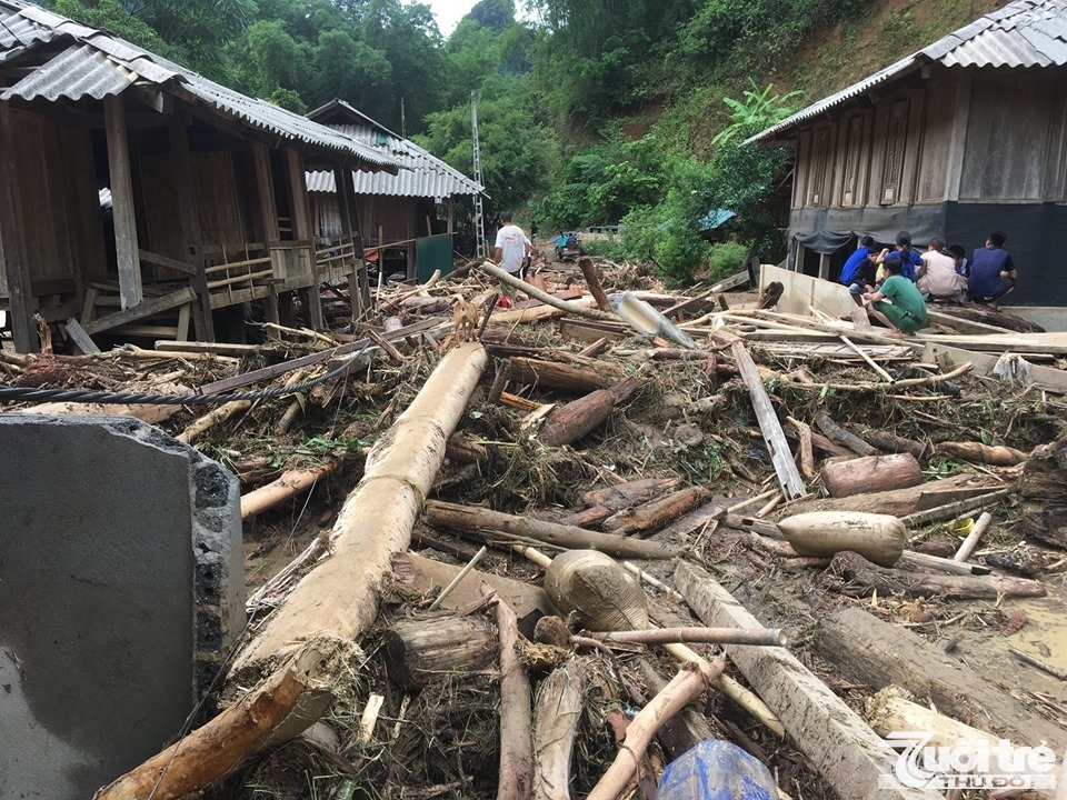 Bản Sa Ná (xã Na Mèo, Quan Sơn, Thanh Hóa) bị thiệt hại nặng nề sau trận lũ lịch sử hồi tháng 8 năm ngoái