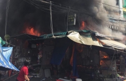 TP HCM: Cháy lớn tại khu vực chợ Hạnh Thông Tây, Gò Vấp