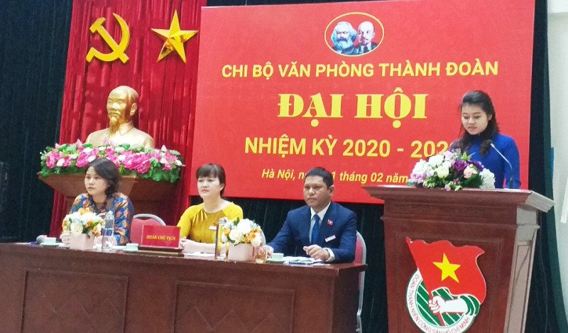 Đại hội Chi bộ Văn phòng Thành đoàn Hà Nội