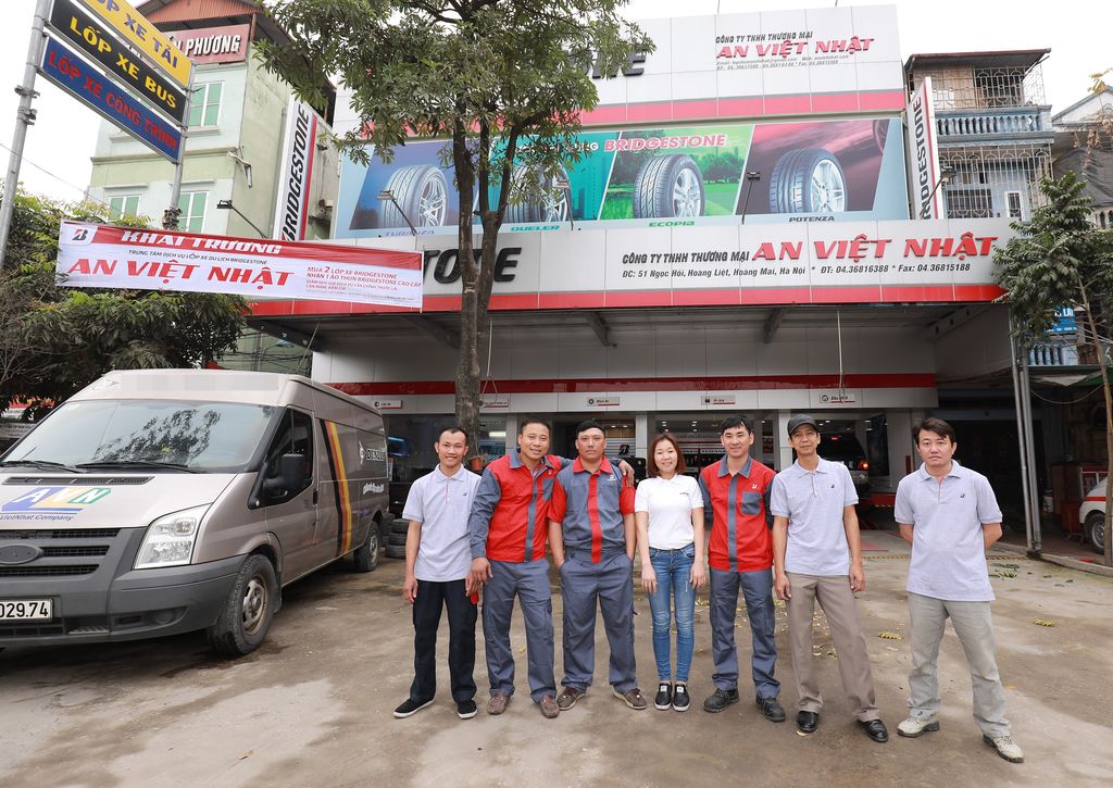 Khai trương trung tâm dịch vụ lốp xe du lịch Bridgestone An Việt Nhật tại Hà Nội