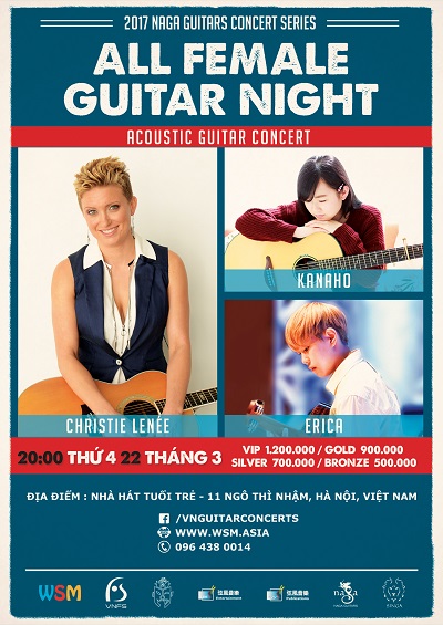 Đêm guitar fingerstyle của những nữ nghệ sĩ quốc tế tại Hà Nội