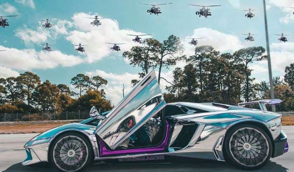 Mãn nhãn với Lamborghini Aventador SV màu bạc của dân chơi Mỹ