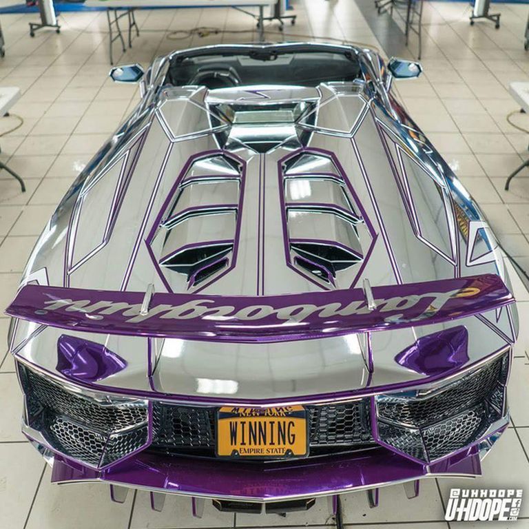 Mãn nhãn với Lamborghini Aventador SV màu bạc của dân chơi Mỹ