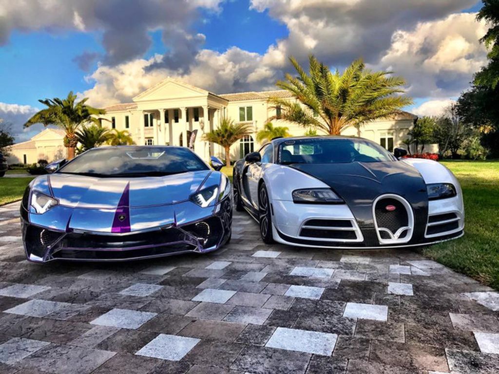 Mãn nhãn với Lamborghini Aventador SV màu bạc của dân chơi Mỹ